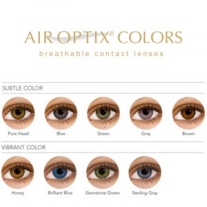 Air optix colors palette