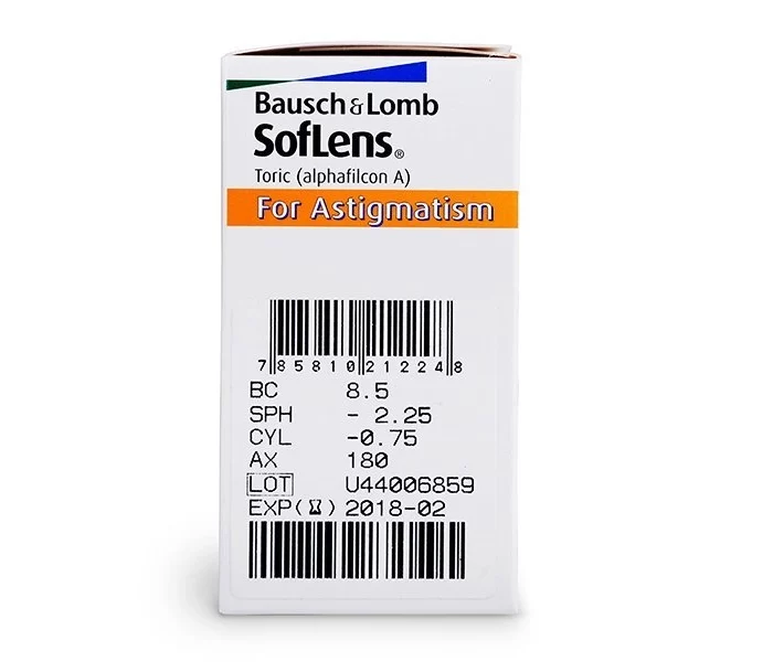 Soflens for astigmatism- 6 lenses