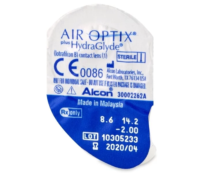 Air Optix Plus HydraGlyde (3 lenses)