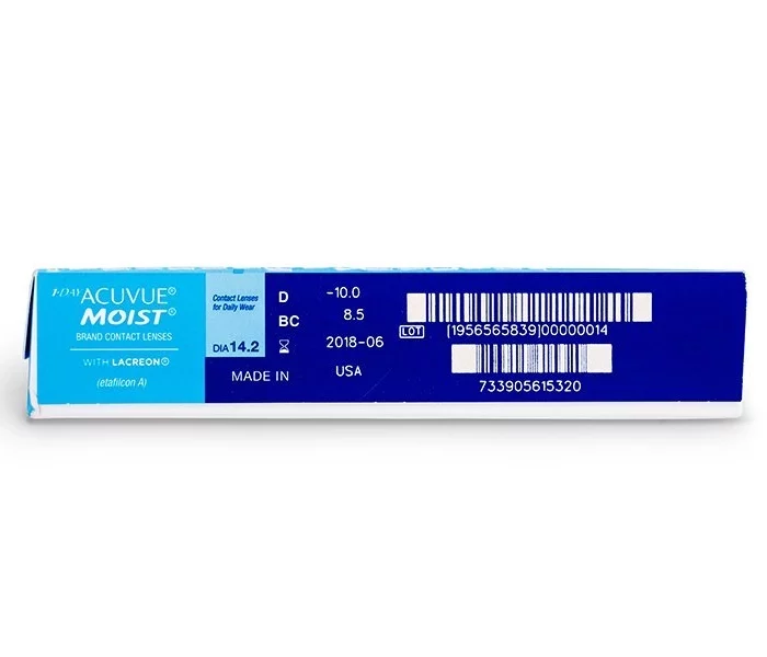 1 Day Acuvue Moist 90 contacts