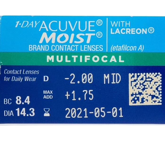 1 Day Acuvue Moist Multifocal 30 contacts