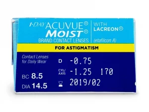 1 Day Acuvue Moist for Astigmatism 30 contact lens