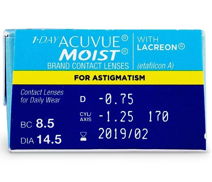 1 Day Acuvue Moist for Astigmatism 30 contact lens