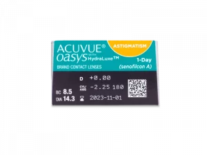 Acuvue Oasys 1 Day with Hydraluxe for Astigmatism 30 contact lens