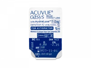 Acuvue Oasys 1 Day with Hydraluxe for Astigmatism 30 contacts